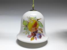 Meissen Glocke, Fruchtmalerei Pfirsich, 1. Wahl, H: 5 cm