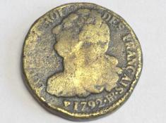 Münze 2 Sols, 1792 BB, Frankreich Constitution (1791-1792)