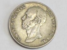 Münze ½ Gulden 1848, Koninkrijk der Nederlanden Willem II, 1840-1849 Netherlands